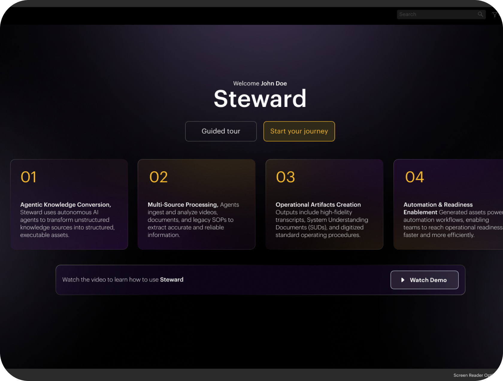 Steward hero